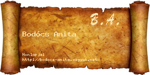 Bodócs Anita névjegykártya